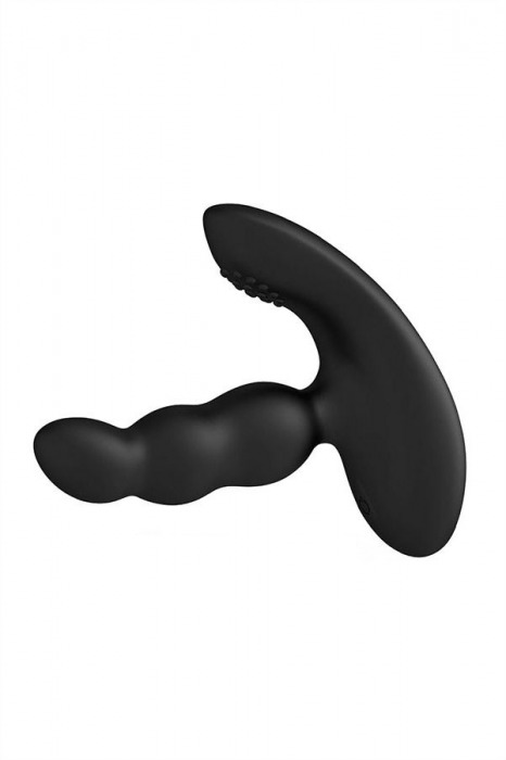 Черный силиконовый стимулятор простаты Levett Nitoc с пультом ДУ - Levett - в Южно-Сахалинске купить с доставкой