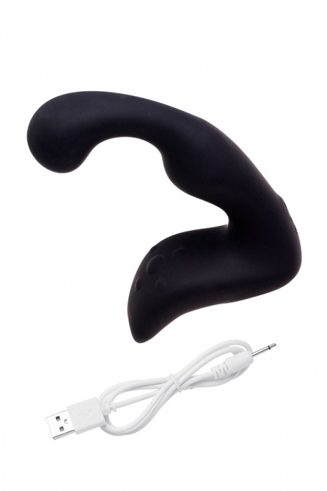 Чёрный изогнутый вибростимулятор простаты Erotist - Erotist Adult Toys - в Южно-Сахалинске купить с доставкой
