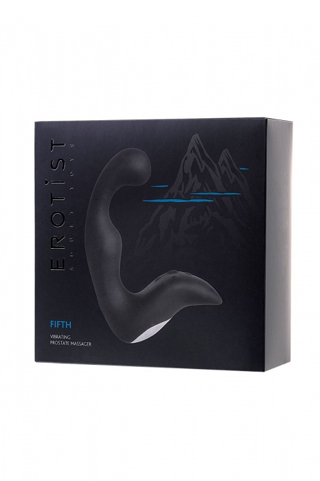 Чёрный изогнутый вибростимулятор простаты Erotist - Erotist Adult Toys - в Южно-Сахалинске купить с доставкой