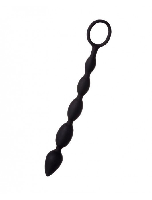 Черная анальная цепочка A-toys - 27,6 см. - A-toys