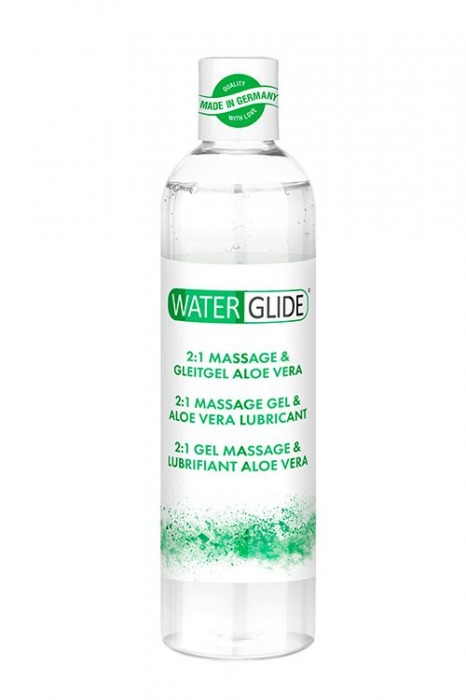 Гель-смазка 2-в-1 MASSAGE   LUBRICANT ALOE VERA - 300 мл. - Waterglide - купить с доставкой в Южно-Сахалинске
