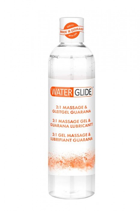 Гель-смазка 2-в-1 MASSAGE   LUBRICANT GUARANA - 300 мл. - Waterglide - купить с доставкой в Южно-Сахалинске