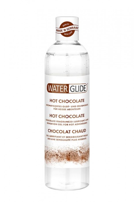 Лубрикант на водной основе с ароматом шоколада HOT CHOCOLATE - 300 мл. - Waterglide - купить с доставкой в Южно-Сахалинске