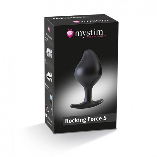 Анальная пробка Rocking Force S для электростимуляции - 9,5 см. - MyStim - купить с доставкой в Южно-Сахалинске