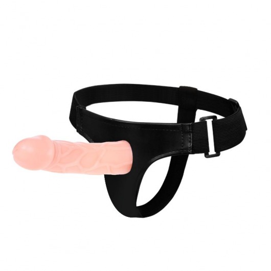 Телесный фаллоимитатор на трусиках Jessica Strap-On - 15,5 см. - Baile - купить с доставкой в Южно-Сахалинске