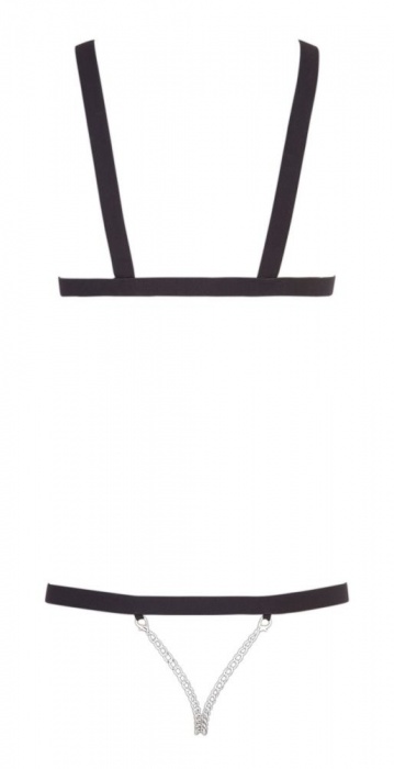 Эластичное боди с цепочками Bad Kitty Strap Body - Orion купить с доставкой