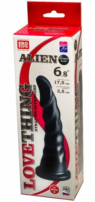 Насадка для трусиков харнесс Alien - 17,5 см. - LOVETOY (А-Полимер) - купить с доставкой в Южно-Сахалинске