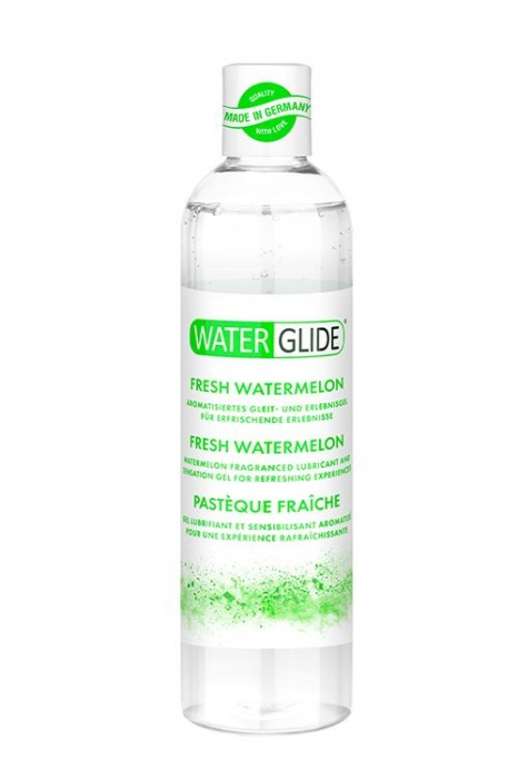 Лубрикант на водной основе с ароматом арбуза WATERGLIDE FRESH WATERMELON - 300 мл. - Waterglide - купить с доставкой в Южно-Сахалинске
