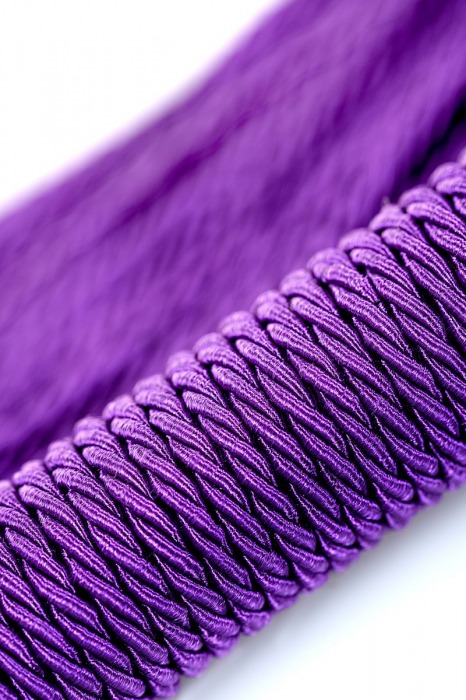 Сиреневый флоггер из веревки Theatre - 48,5 см. - ToyFa - купить с доставкой в Южно-Сахалинске