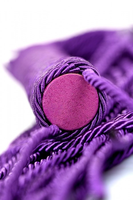 Сиреневый флоггер из веревки Theatre - 48,5 см. - ToyFa - купить с доставкой в Южно-Сахалинске