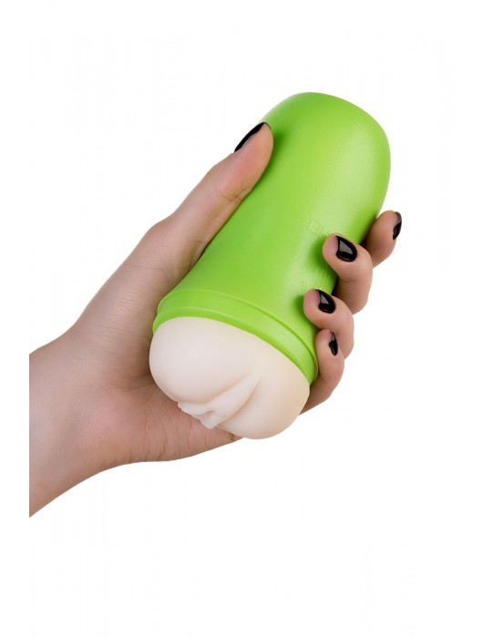 Мастурбатор-вагина A-Toys в зеленой колбе - A-toys - в Южно-Сахалинске купить с доставкой
