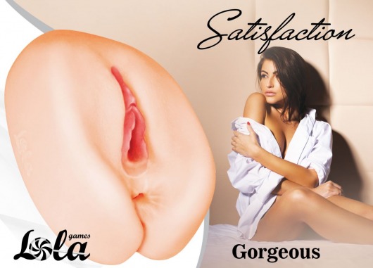 Мастурбатор с 2 тоннелями Satisfaction Gorgeous - Lola Games - в Южно-Сахалинске купить с доставкой