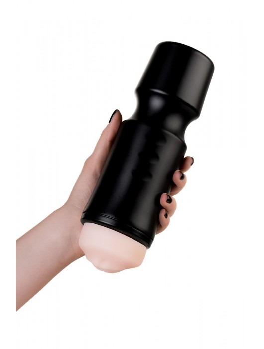 Мастурбатор-ротик A-Toys в черной колбе - A-toys - в Южно-Сахалинске купить с доставкой