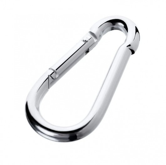 Серебристый карабин TOYFA Metal - ToyFa - купить с доставкой в Южно-Сахалинске