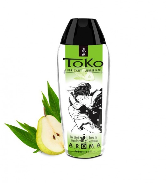 Интимный гель TOKO Pear   Exotic Green Tea с ароматом груши и зеленого чая - 165 мл. - Shunga - купить с доставкой в Южно-Сахалинске
