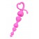 Розовая силиконовая анальная цепочка Sweety - 18,5 см. - ToyFa в Южно-Сахалинске Розовая силиконовая анальная цепочка Sweety - 18,5 см. - ToyFa