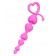 Розовая силиконовая анальная цепочка Sweety - 18,5 см. - ToyFa в Южно-Сахалинске Розовая силиконовая анальная цепочка Sweety - 18,5 см. - ToyFa