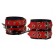 Красно-чёрные наручники из кожи - Sitabella - купить с доставкой в Южно-Сахалинске Красно-чёрные наручники из кожи - Sitabella - купить с доставкой в Южно-Сахалинске