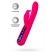 Ярко-розовый вибратор с клиторальной стимуляцией Rablock - 23,5 см. - ToyFa купить в Южно-Сахалинске с доставкой в Orgasmix.ru Ярко-розовый вибратор с клиторальной стимуляцией Rablock - 23,5 см. - ToyFa