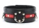 Черно-красный ошейник на пряжке - БДСМ Арсенал - купить с доставкой в Южно-Сахалинске