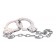 Наручники из металла с длинной цепочкой CHROME HANDCUFFS METAL HANDCUFFS W. KEY - NMC - купить с доставкой в Южно-Сахалинске